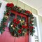 9 ft. Artificial Christmas Garland with Lights - Red Magnolia